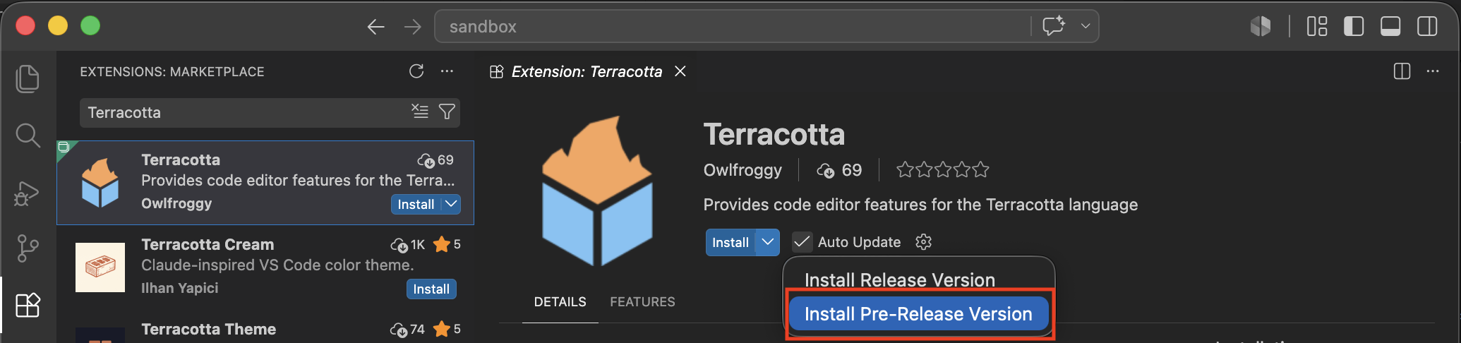Install Pre-Release