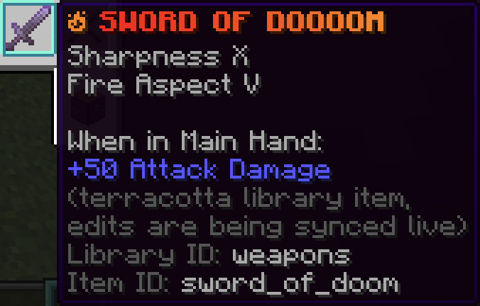 Library Item Example